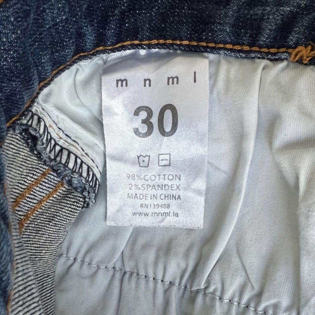 ミニマル mnml ブリーチ加工 スキニー デニムパンツ