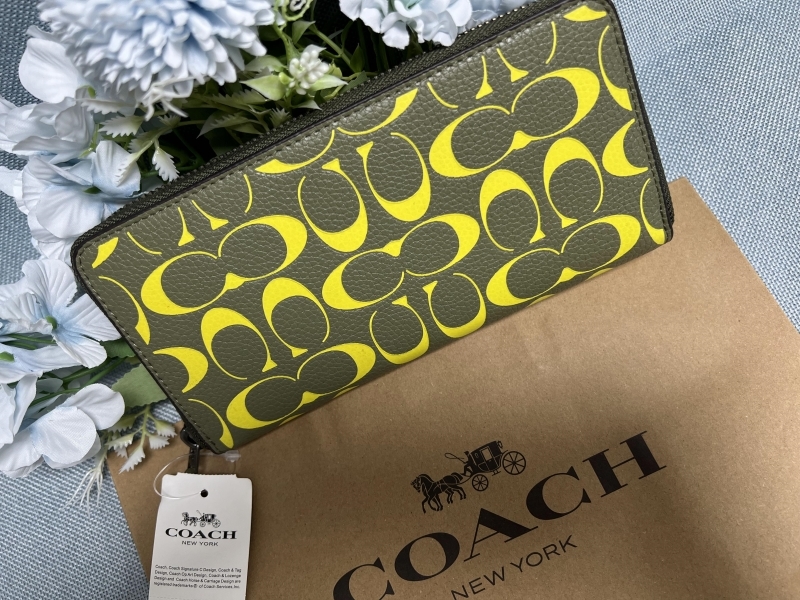 COACH 財布 コーチ 長財布 アコーディオンウォレット シグネチャー