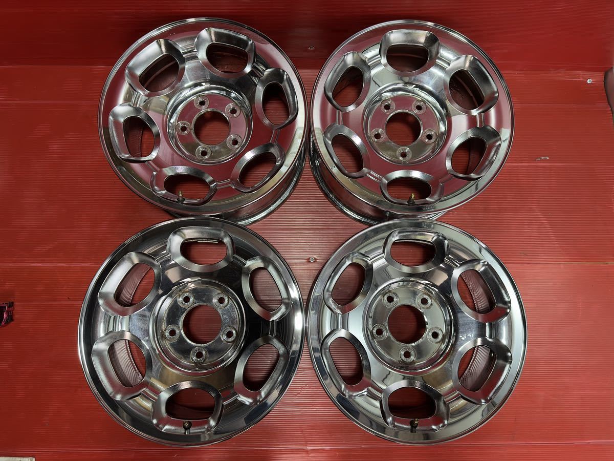 フォード　リンカーンナビゲーター 純正　17インチ　7.5J オフ：+14　5H PCD：135　ハブ径φ87　４本　ポリッシュ/シルバー系　1ピース