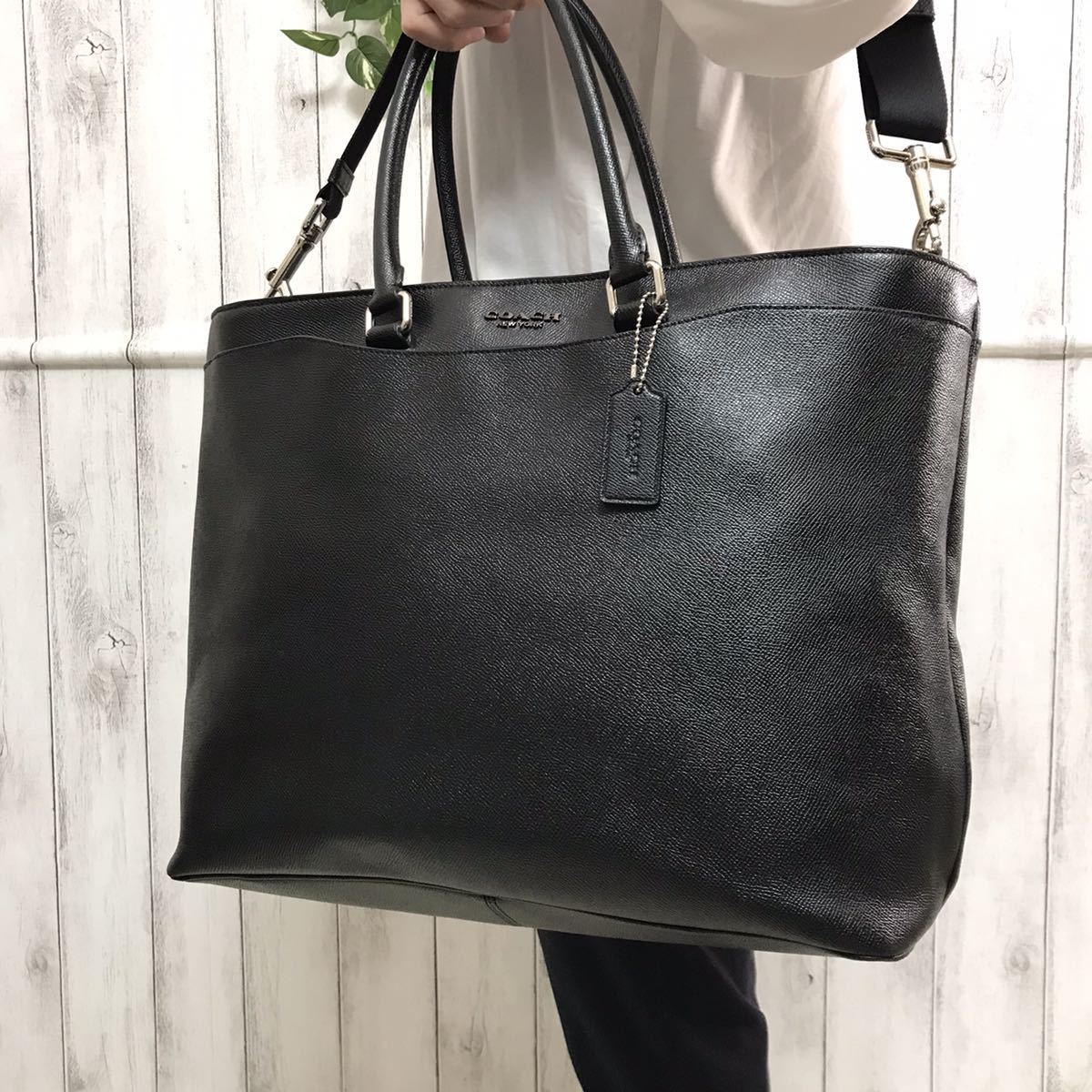 大容量・2way・極美品】コーチ coach トートバッグ ショルダーバッグ