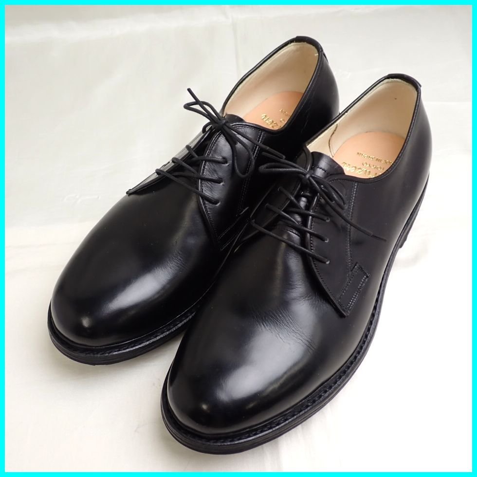 ★未使用 MARUZEN/丸善 マナスルシューズ 25.5/メンズ26.0cm相当/ブラック/レザー/プレーントゥ/外羽根式/革靴/紳士靴&1287400175