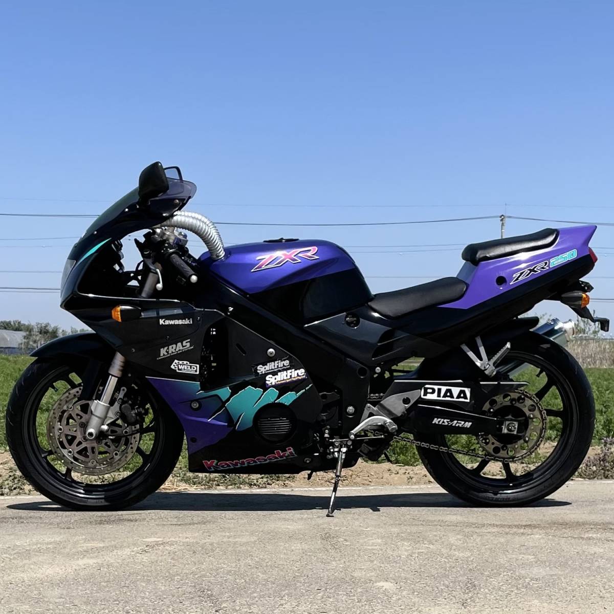けんぼー　2本 ZXR250 実動 書類付き ZX250C レスポンス抜群 絶版 カワサキ 検）ZXR