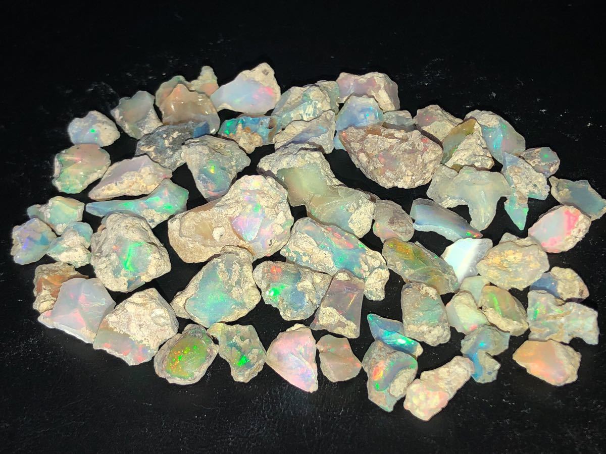 ☆エチオピアンオパール ラフ 原石☆ 約190ct 鉱物標本 エチオピア産