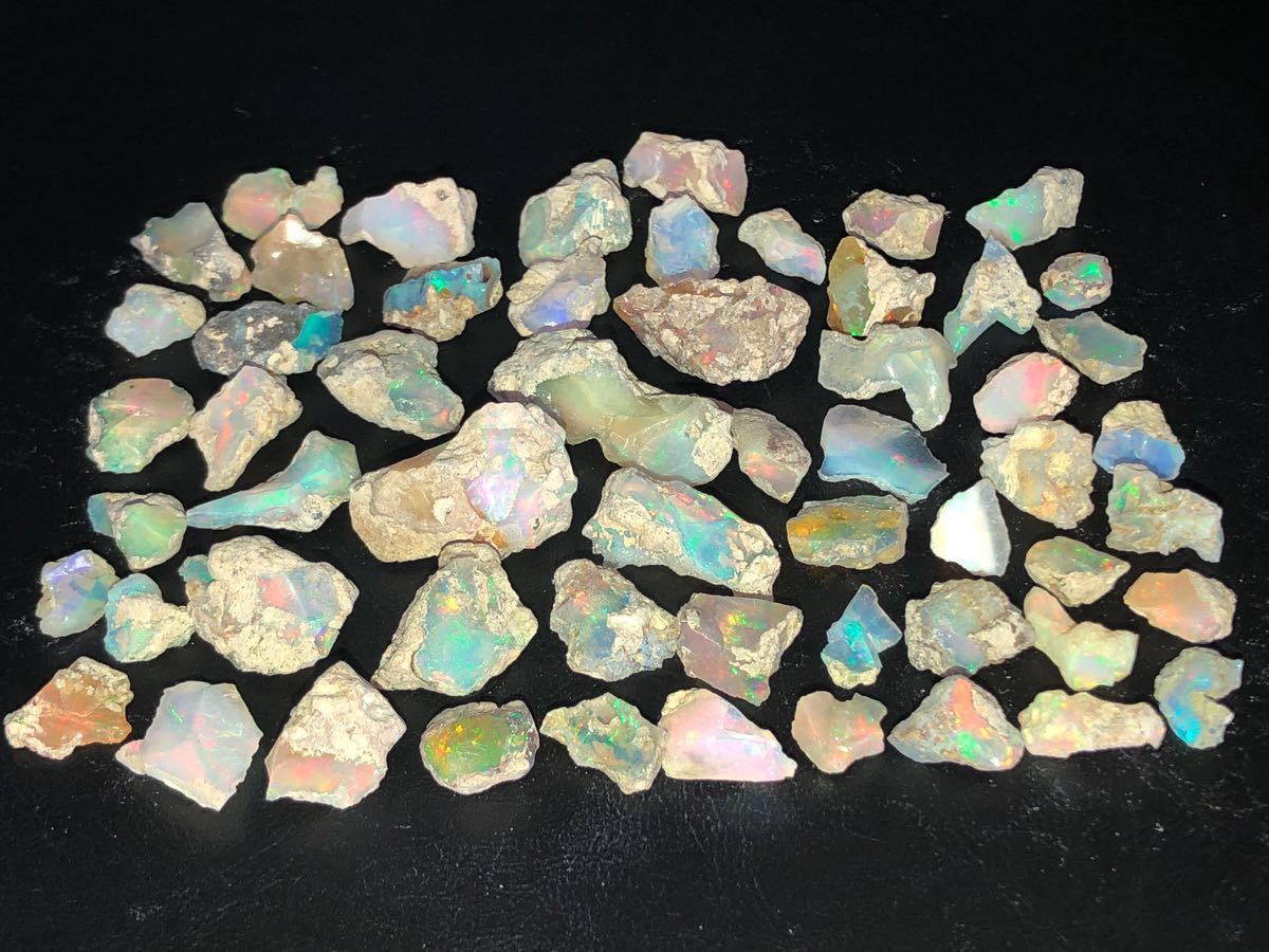 ☆エチオピアンオパール ラフ 原石☆ 約190ct 鉱物標本 エチオピア産