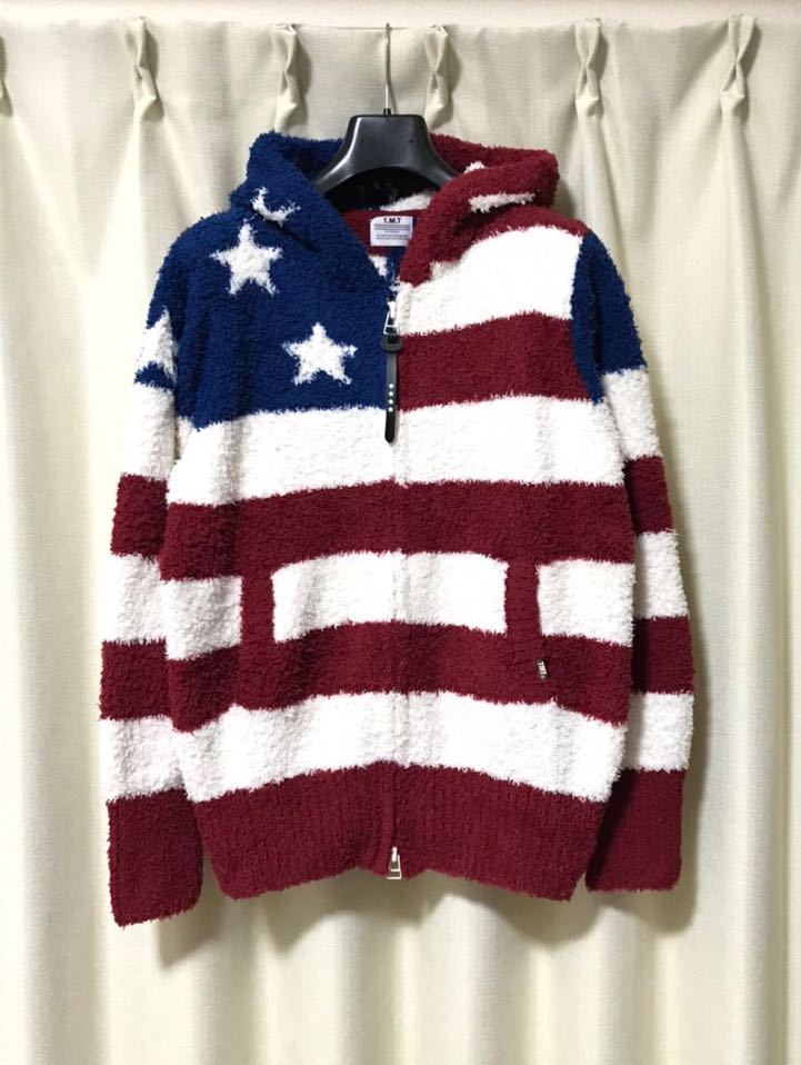 BOA US FLAG SHAGGY KNIT PARKA TMT New XL 「Area」 TKN-F1708 Flag 