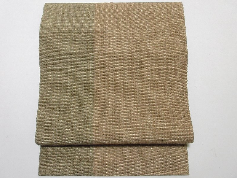 ドークブア■八寸名古屋帯　赤城　絹芭蕉　柿渋　極上の逸品　C01