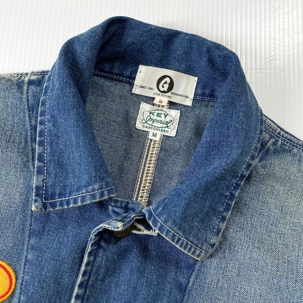 GOODENOUGH × KEY グッドイナフ カスタム 加工デニムカバーオール M