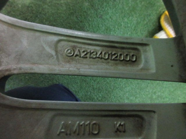 ベンツ Eクラス W213 純正 AMG 19インチ 19x8J PCD112 +43 5H 245/40ZR19 1本　　2023.2.20.O.6-A50　外車　22101069 Eクラス 19インチ 純正 クーペ メルセデス ja19