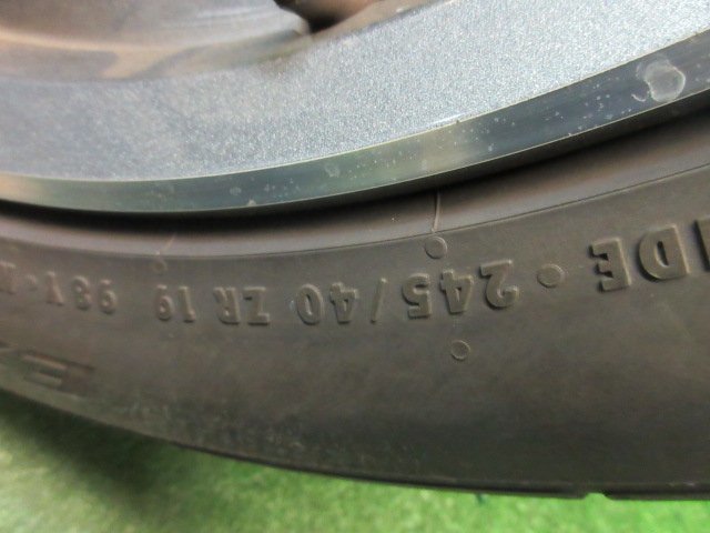 ベンツ Eクラス W213 純正 AMG 19インチ 19x8J PCD112 +43 5H 245/40ZR19 1本　　2023.2.20.O.6-A50　外車　22101069 Eクラス 19インチ 純正 クーペ メルセデス ja19