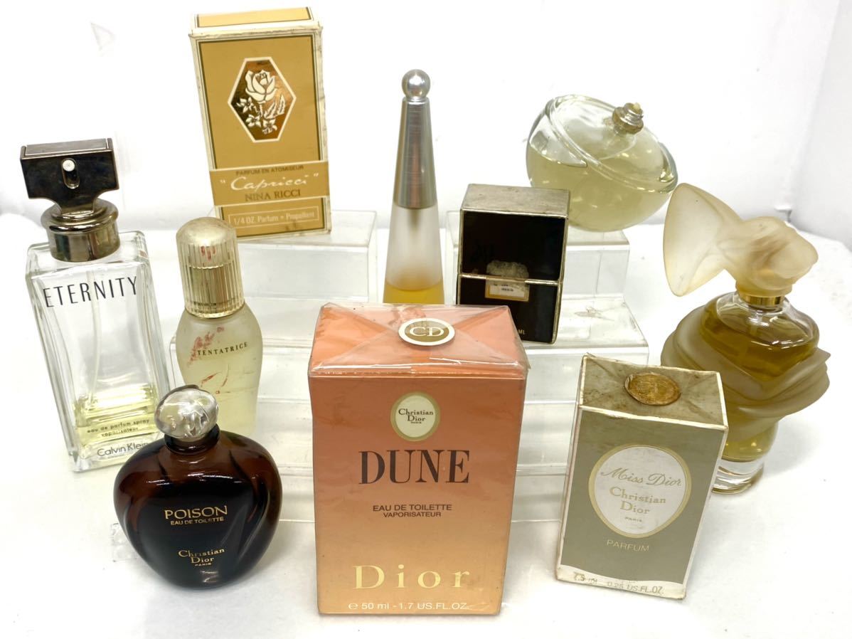 香水 10点 まとめ CHANEL ChristianDior POISON MissDior DUNE CalvinKlein NINARICCI 他 1 シャネル クリスチャンディオール ブランド香水