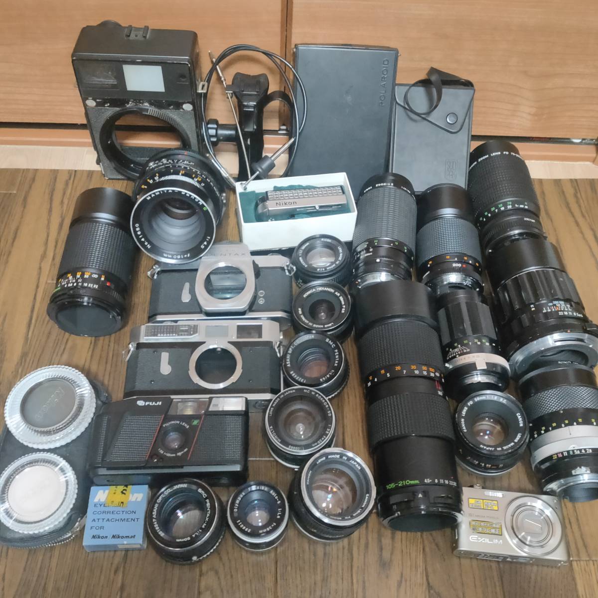 フィルム カメラ まとめ 8台 キヤノン ヤシカ ペンタックス コニカ ミノルタ マミヤ キャノン ミノルタ ペンタックス ニコン 中判 フィルム カメラ