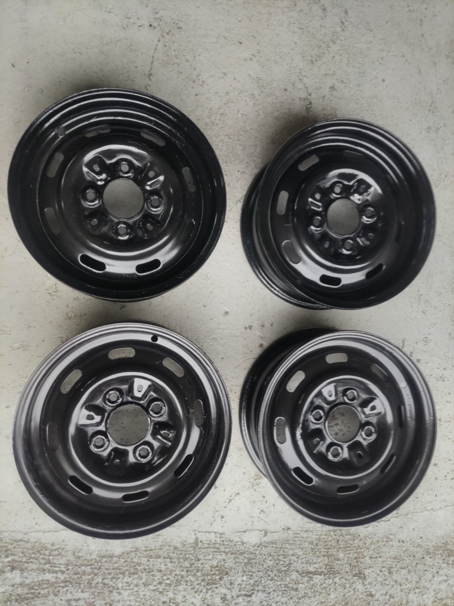 青森発】中古 アルミ ホイール 社外 WORK ユーロライン 15x6JJ 4H・5H