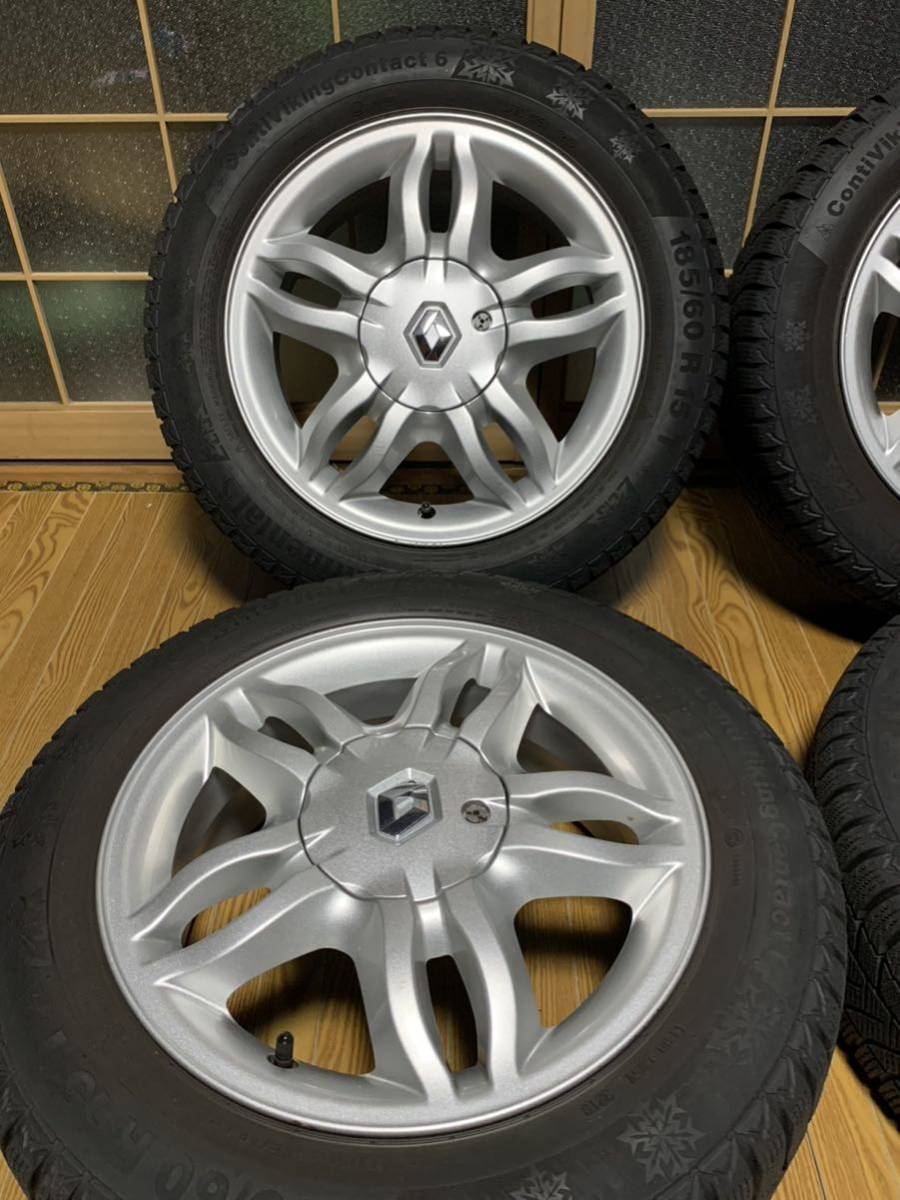 Renault 】純正アルミホイール【ルノー】15インチ 15x6J PCD:100 4穴