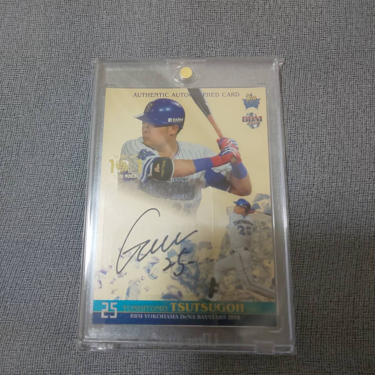 筒香嘉智 BBM 2019 横浜DeNAベイスターズ 直筆サインカード 1of1  
