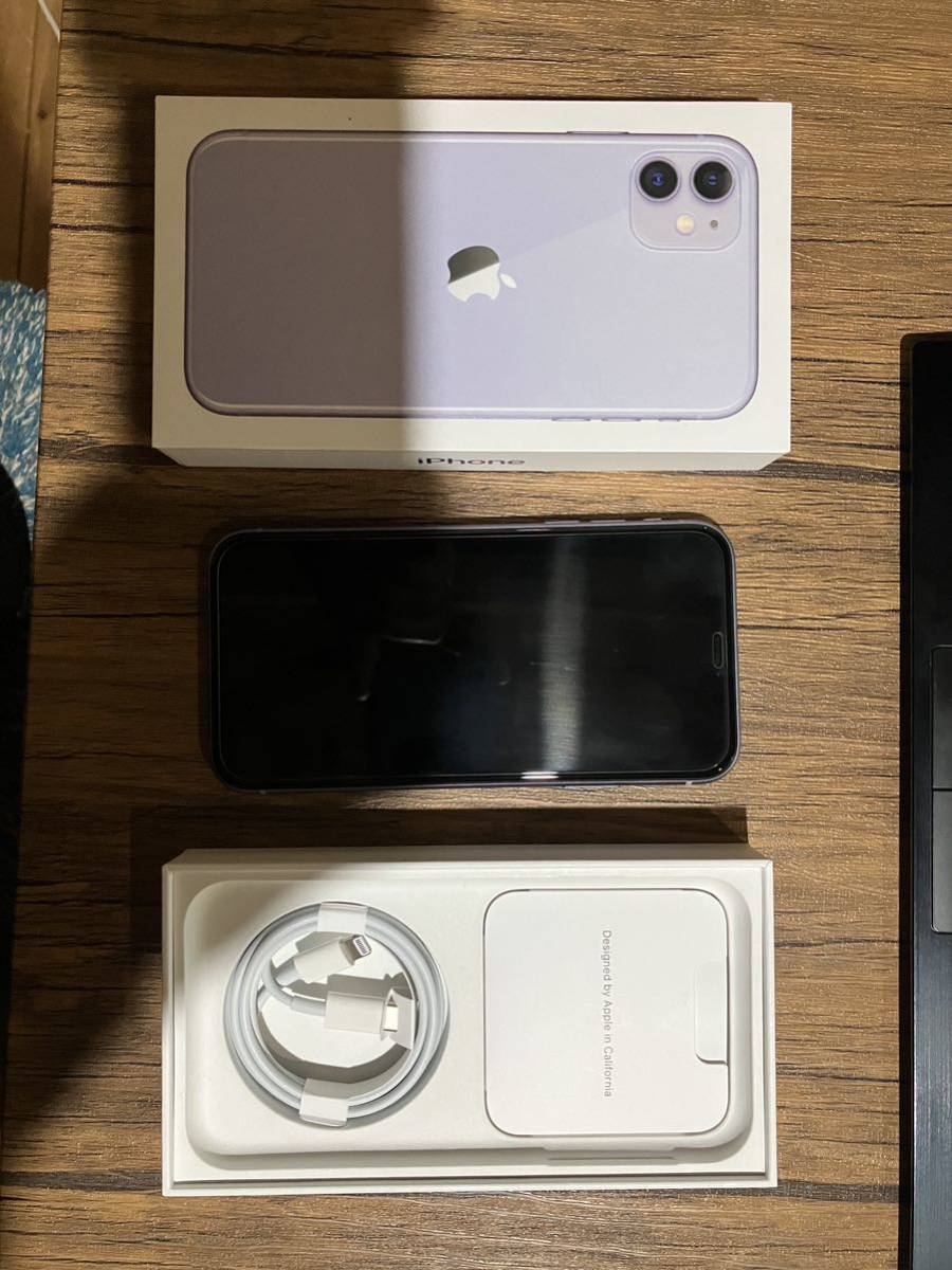SIMフリー iPhone11 256GB パープル 美品 Apple iPhone11 パープル