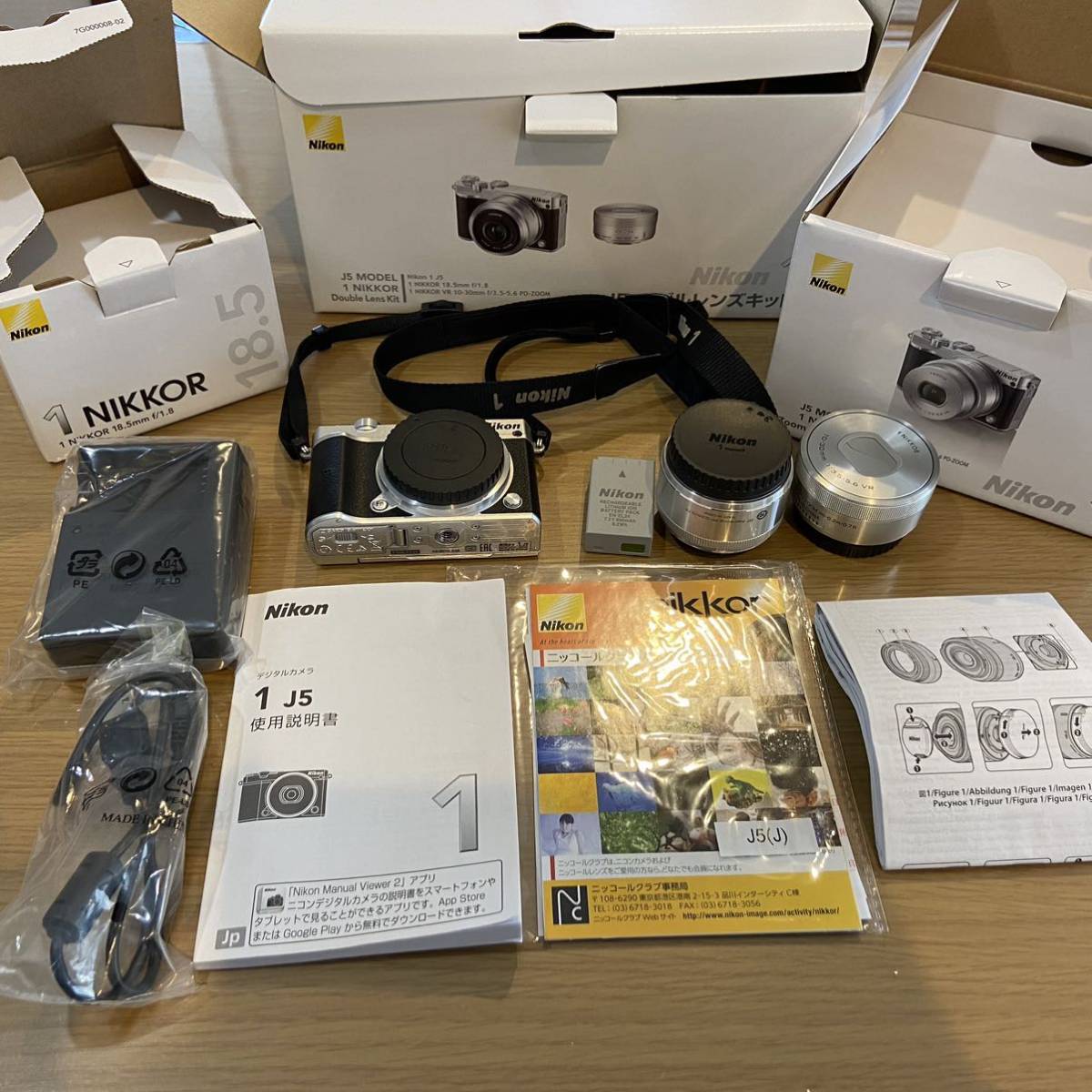 Nikon1 Nikon1 ミラーレス一眼 J5 ダブルレンズキット シルバー 