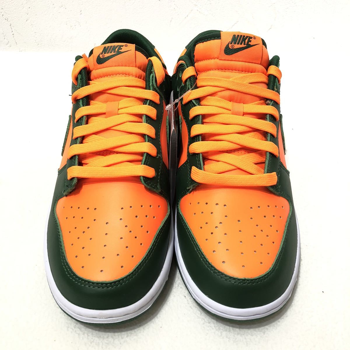 未使用 Nike Dunk Low Retro Gorge Green and Total Orange US9.5 27.5