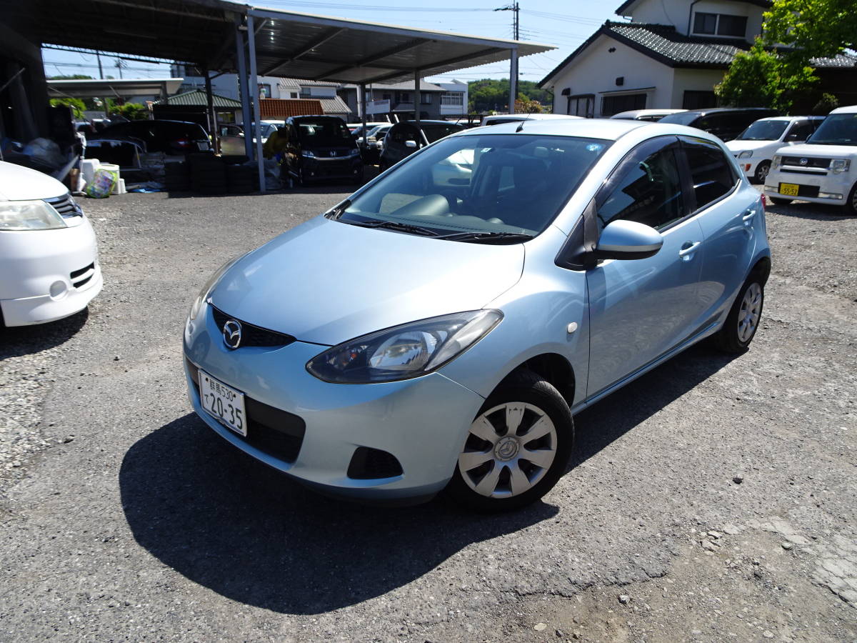 デミオ*検長*4万km台!*ナビ*Bカメラ*ワンセグTV*DVD*CD*スペアキー*110424