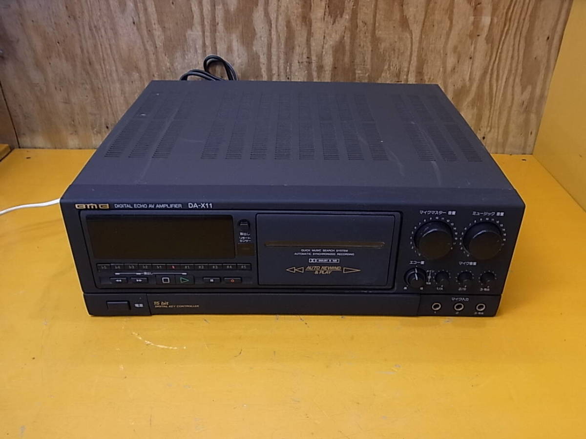 □W/605☆BMB☆カラオケ用デジタルエコーAVアンプ☆DA-X11☆ジャンク