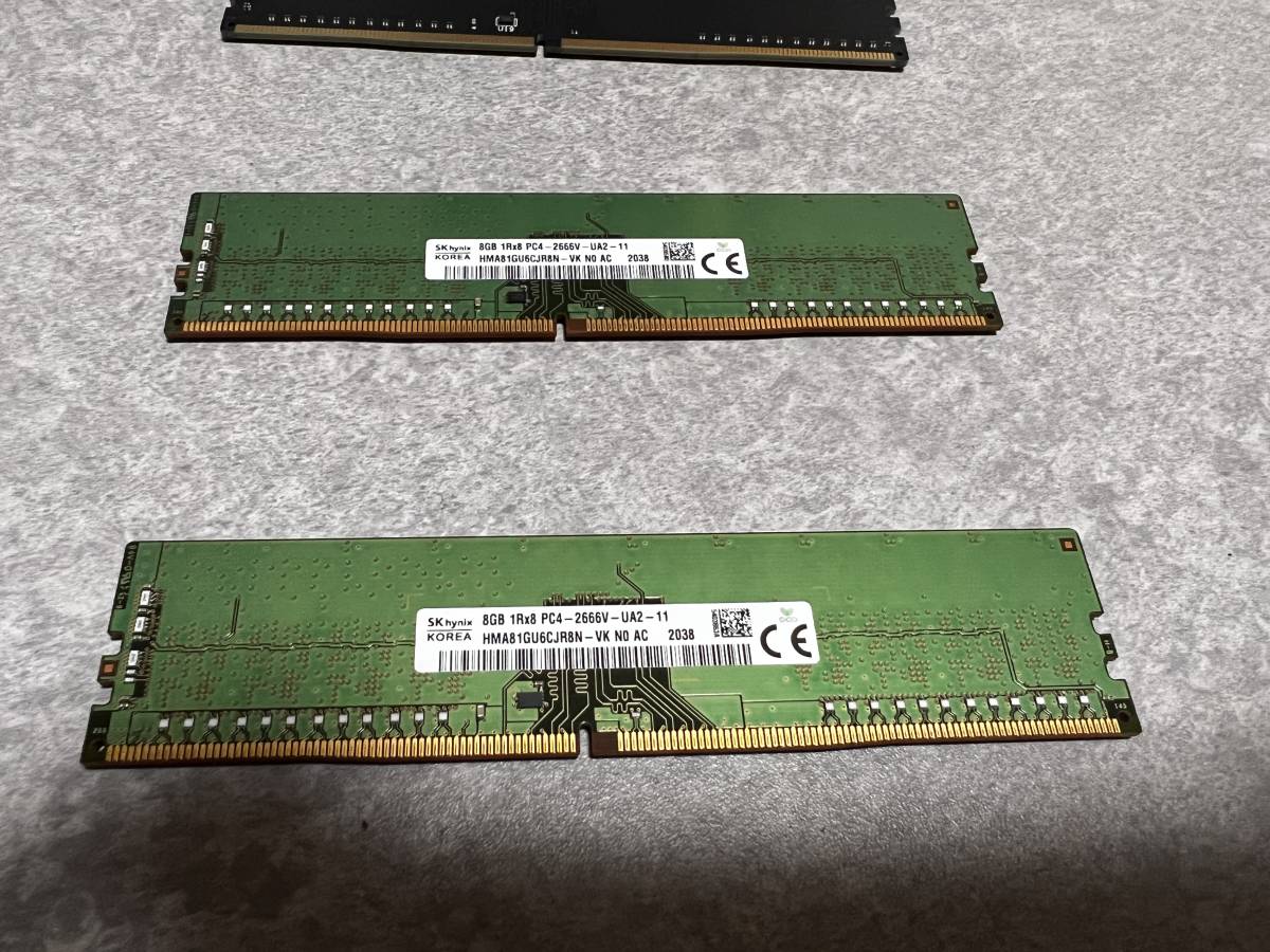 物理メモリ 8GB×4 計32GB SKhynix KLEVV ご覧頂きまして有難う御座い