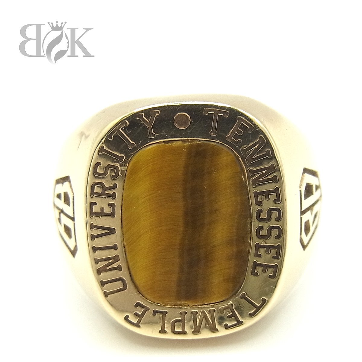 本物保証，お得 10K ジャスティン カレッジリング 13.8g 22号 縦幅：約18.2mm ゴールド 指輪(ゴールド)｜売買されたオークション情報、yahooの商品情報をアーカイブ公開 - オークファン ゴールド