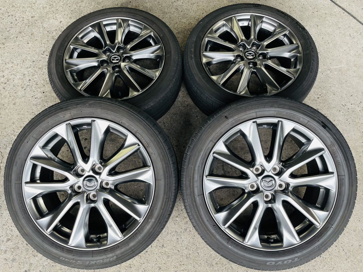 ★再出品毎に自動値下設定★ マツダ 純正 18インチ タイヤ ホイール CX-30 CX-5 CX-3 CX-8 7J +50 5H 114.3 215/50 R18 ハイグロス