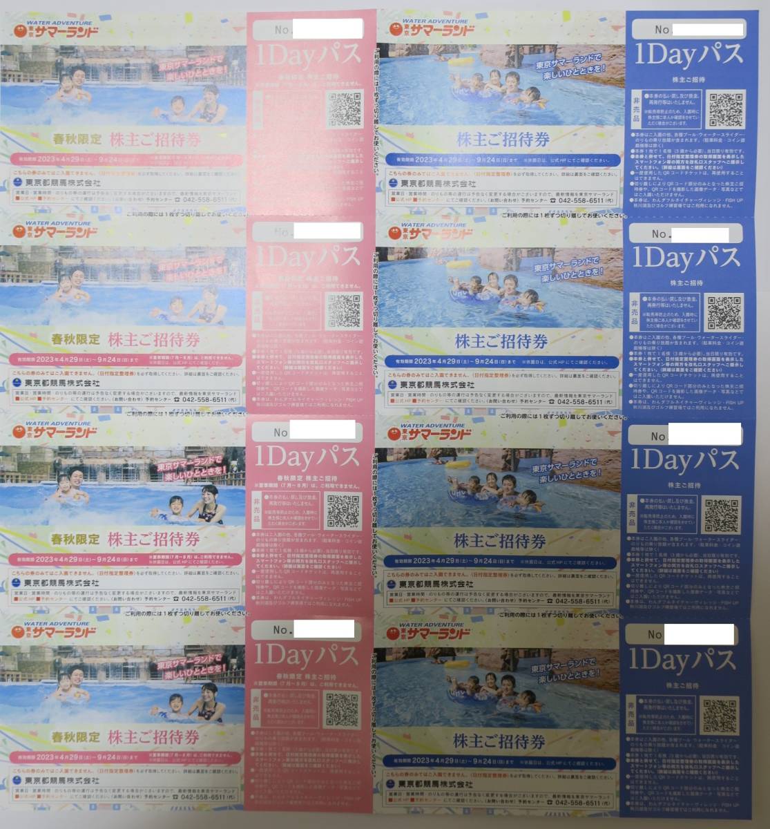 即決/送料無料】東京都競馬 株主優待券 東京サマーランド1day 即決/送料無料】東京都競馬 株主優待券 東京サマーランド1day