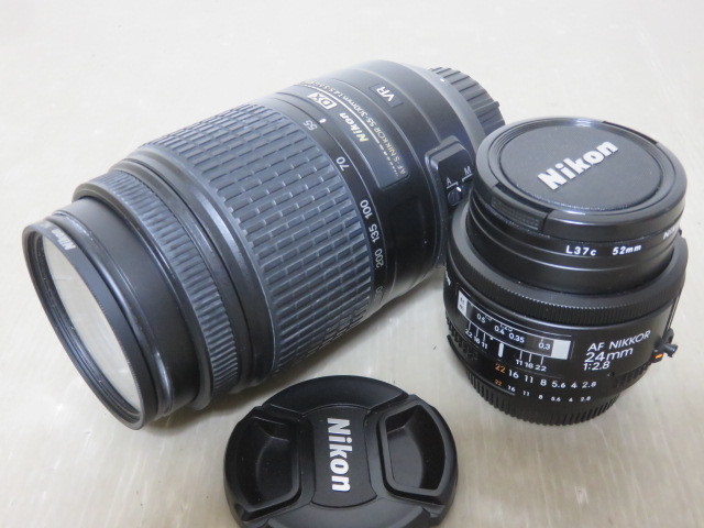 35☆ニコン レンズ まとめ AF-S NIKKOR 55-300mm 4.5-5.6 G ED/24mm 2.8