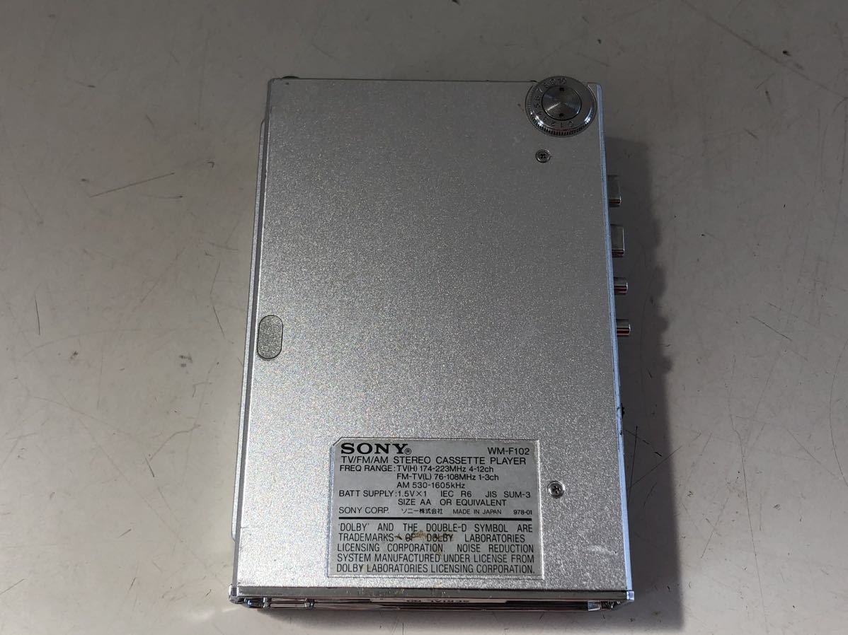 SONY WALKMAN カセットウォークマン WM-F102 ジャンク WM-F102 SONY