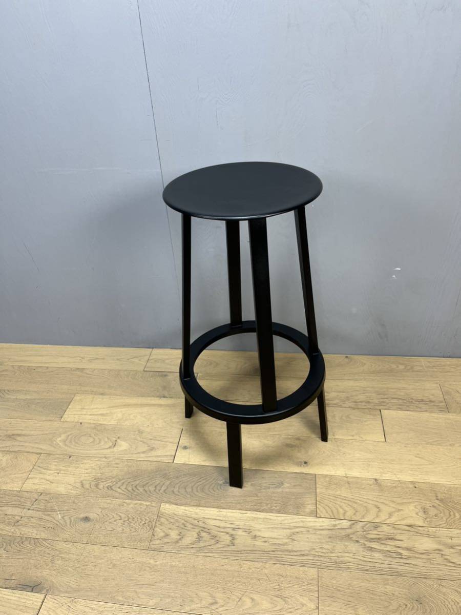 HAY　ヘイ　REVOLVER BAR STOOL HIGH　リボルバースツールハイ　回転スツール　ブラック　②
