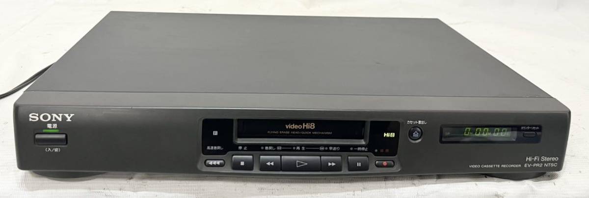 SONY EV-PR2 Hi8 ビデオカセットレコーダー　通電確認済み　8ミリ