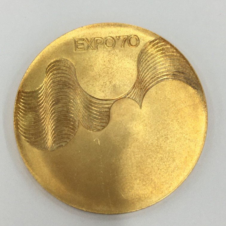 BDBD6048】K18 EXPO70 日本万国博覧会 記念メダル 750刻印 総重量13.4g