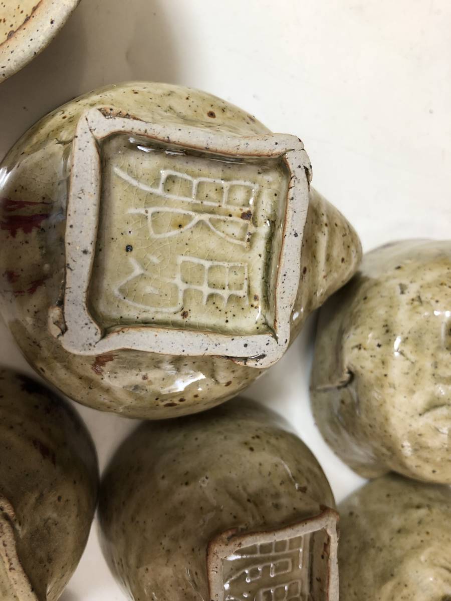 吉村松月園 耶馬溪焼 煎茶器 茶碗 湯冷まし 宝瓶 共箱 煎茶道具 時代物