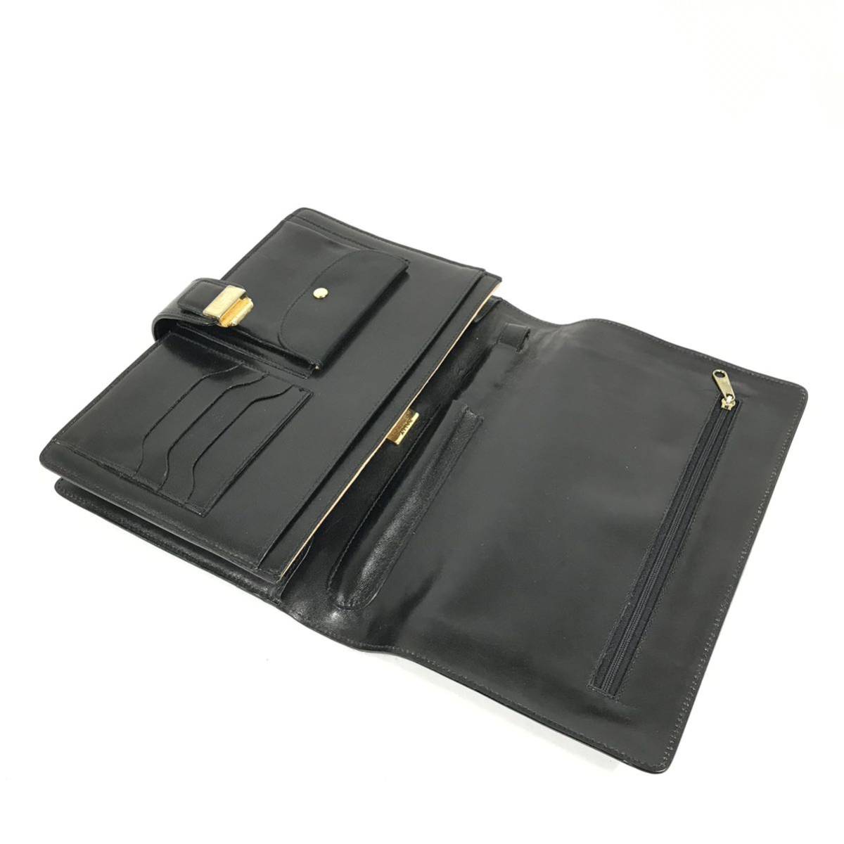バリー】本物 BALLY セカンドバッグ 黒色系 クラッチバッグ トラベル 