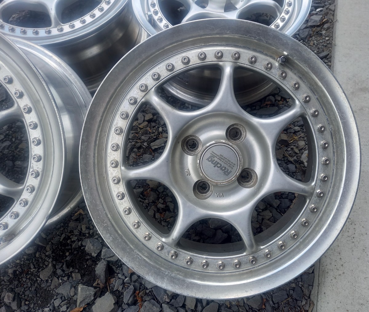 希少 エンケイ レーシングS PCD100 4H 15インチ 6.5J +45 ロードスター 
