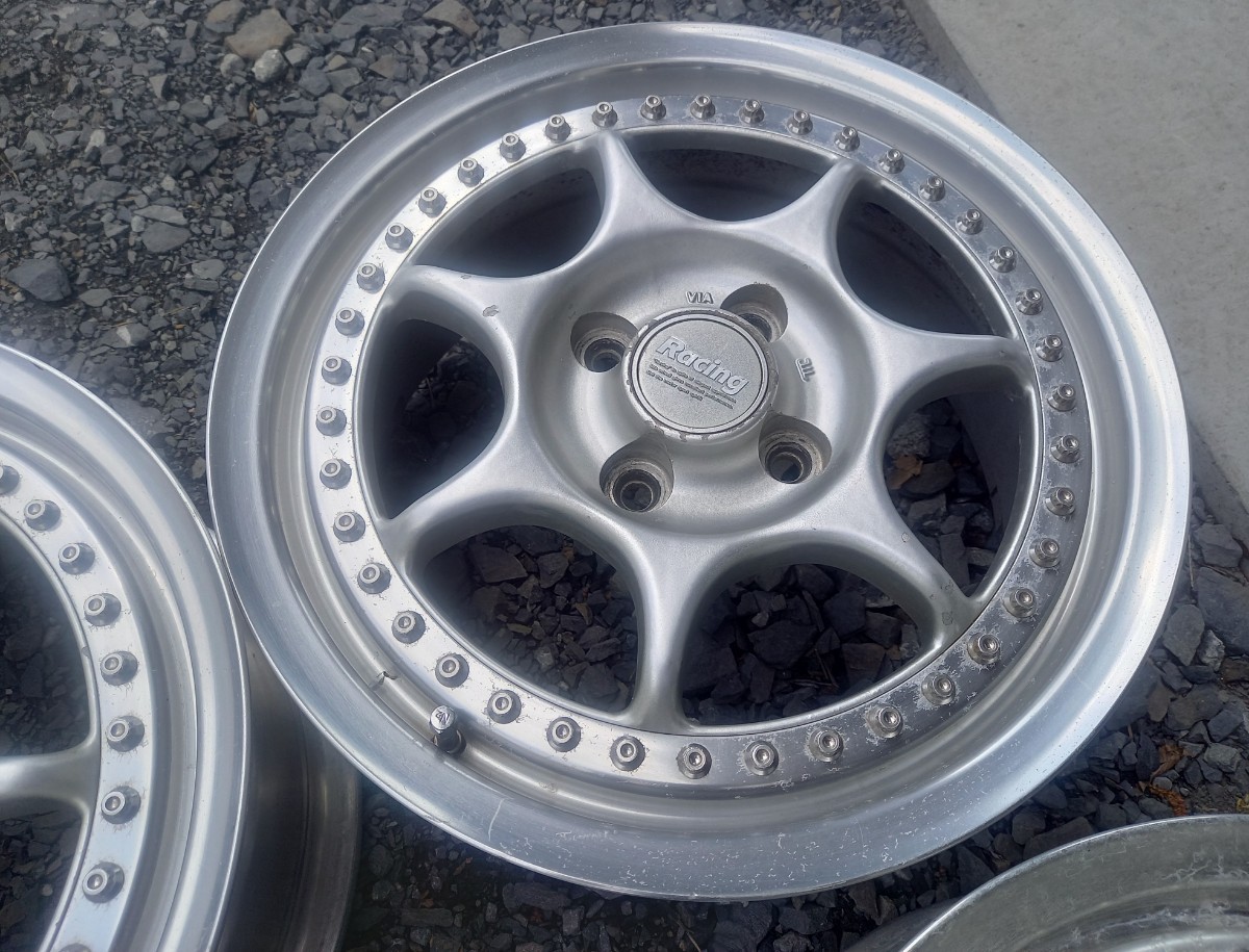 希少 エンケイ レーシングS PCD100 4H 15インチ 6.5J +45 ロードスター
