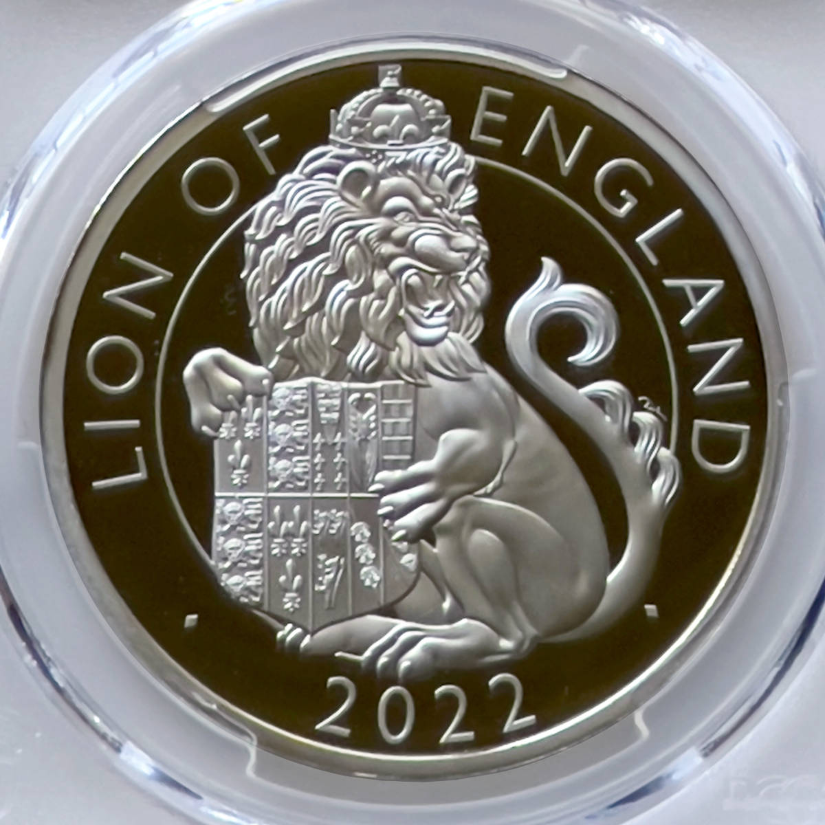 イングランドのライオン 2022年 銀貨 2OZ ロイヤルチューダー 0