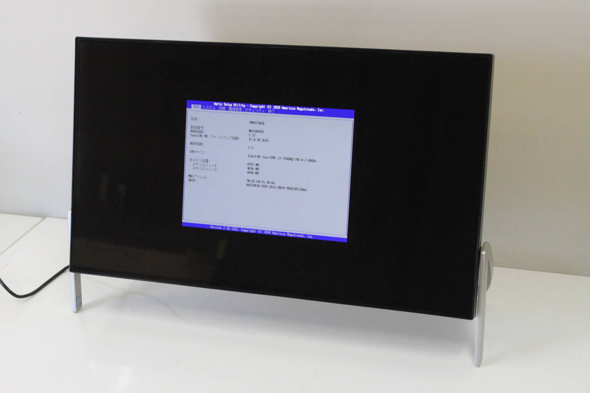 A444 富士通 FMV ESPRIMO FH77B1B /Corei7-7700HQ/8GB/HDD1TB