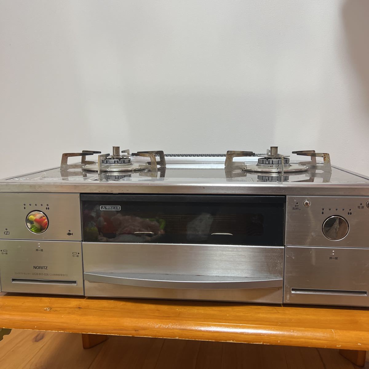 中古】テーブルコンロノーリツ ガスコンロ LPガス NLW2170ASKSTRS  