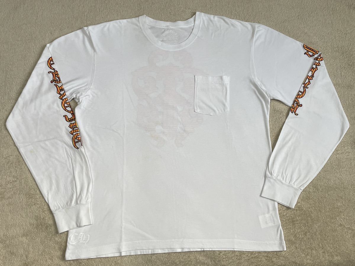クロムハーツ ヴァインダガー 長袖 Tシャツ サイズXL 白 CHROME HEARTS 