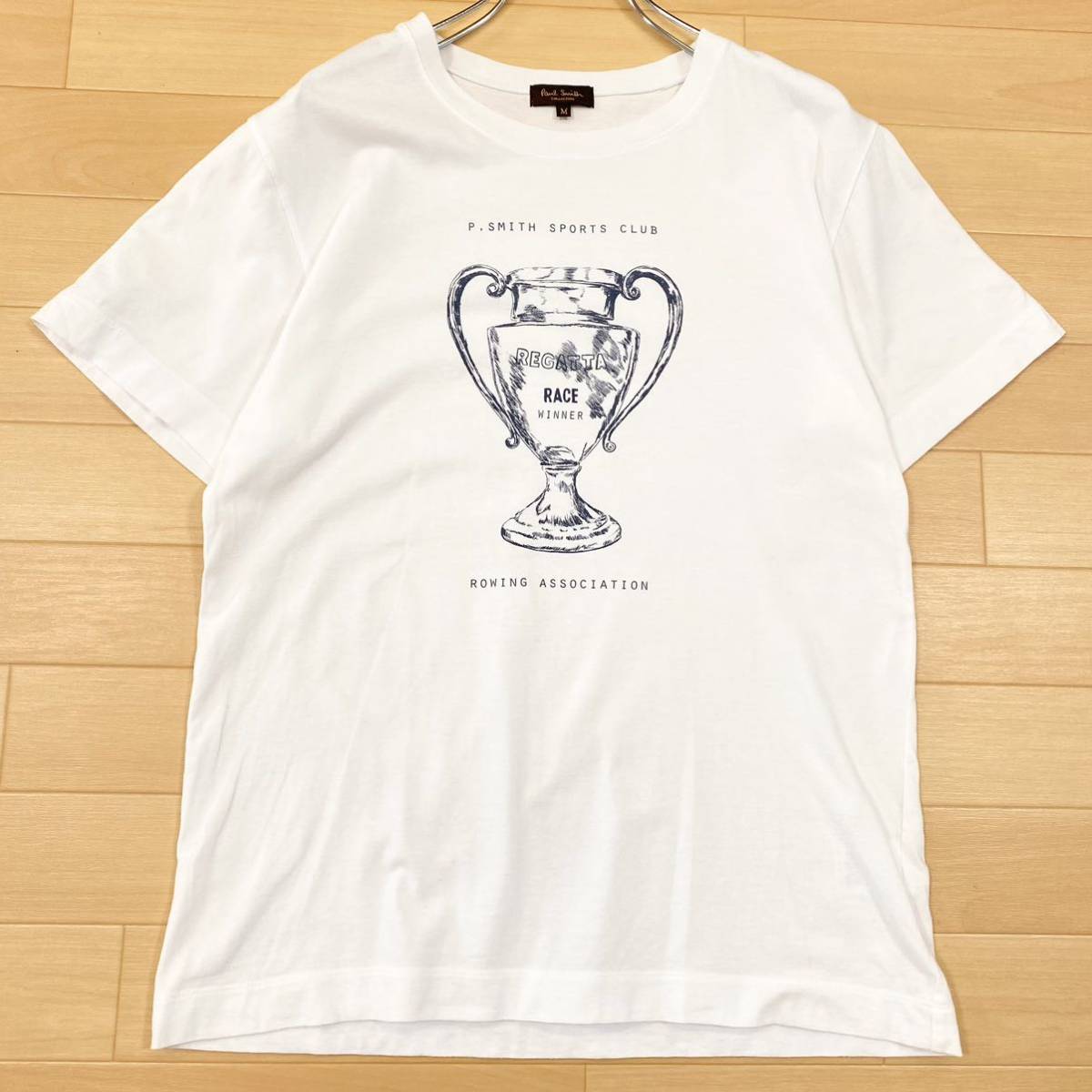 Paul Smith(ポールスミス)半袖Tシャツ プリントロゴ メンズM ホワイト