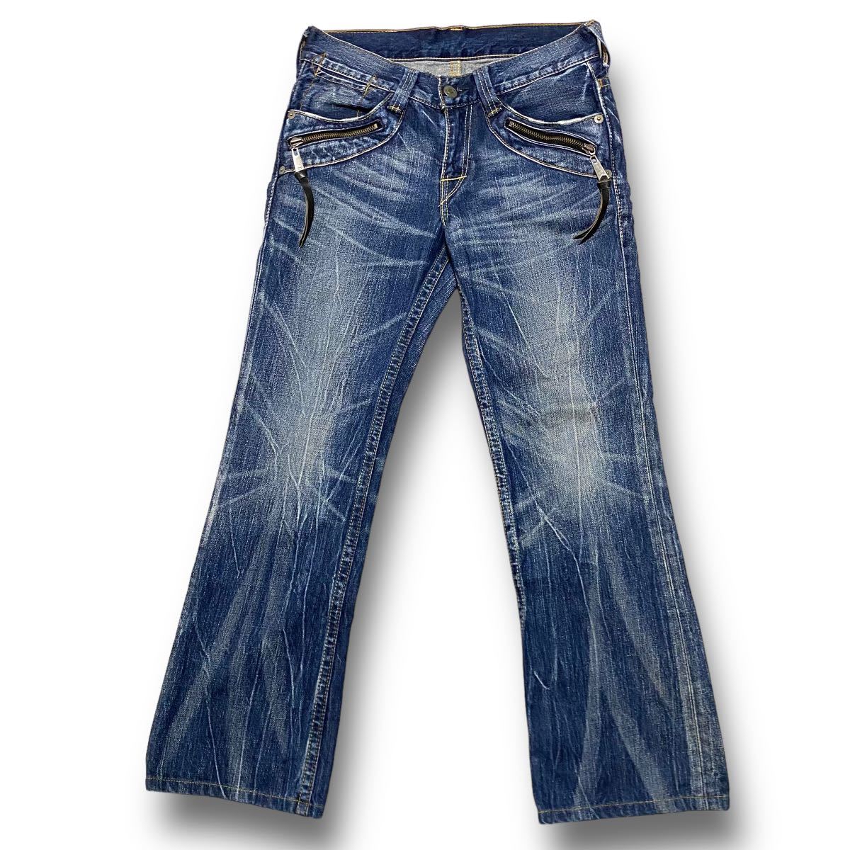 Levi''s リーバイス NE507-0005 ブーツカット フラップジッパーデザイン デニム パンツ ジーンズ サイズ32