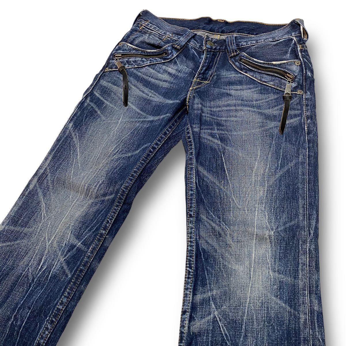 Levi''s リーバイス NE507-0005 ブーツカット フラップジッパーデザイン デニム パンツ ジーンズ サイズ32