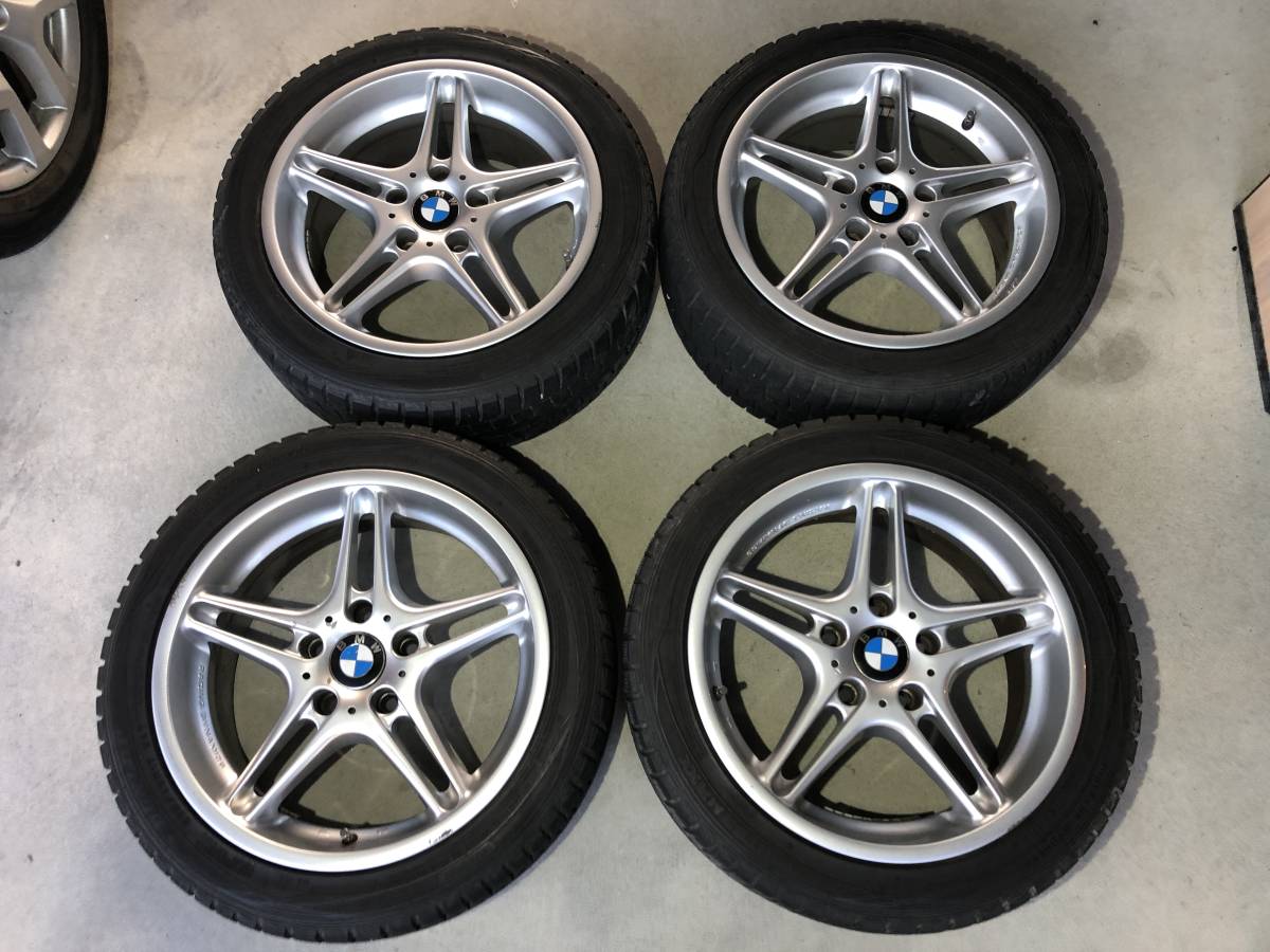 ☆BMW用　レーシングダイナミクス　4本　アルミホイール　中古スタッドレス　225/45R17　17x7.5JJ☆　A3-27