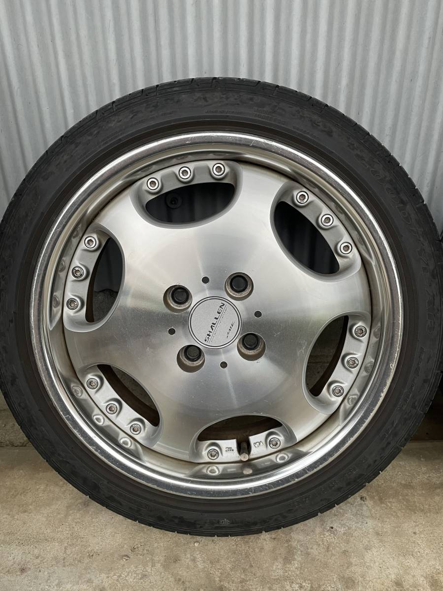 AMEシャレン SHALLEN 15インチ 5.5J +38 PCD100 165/50R15 4本セット 