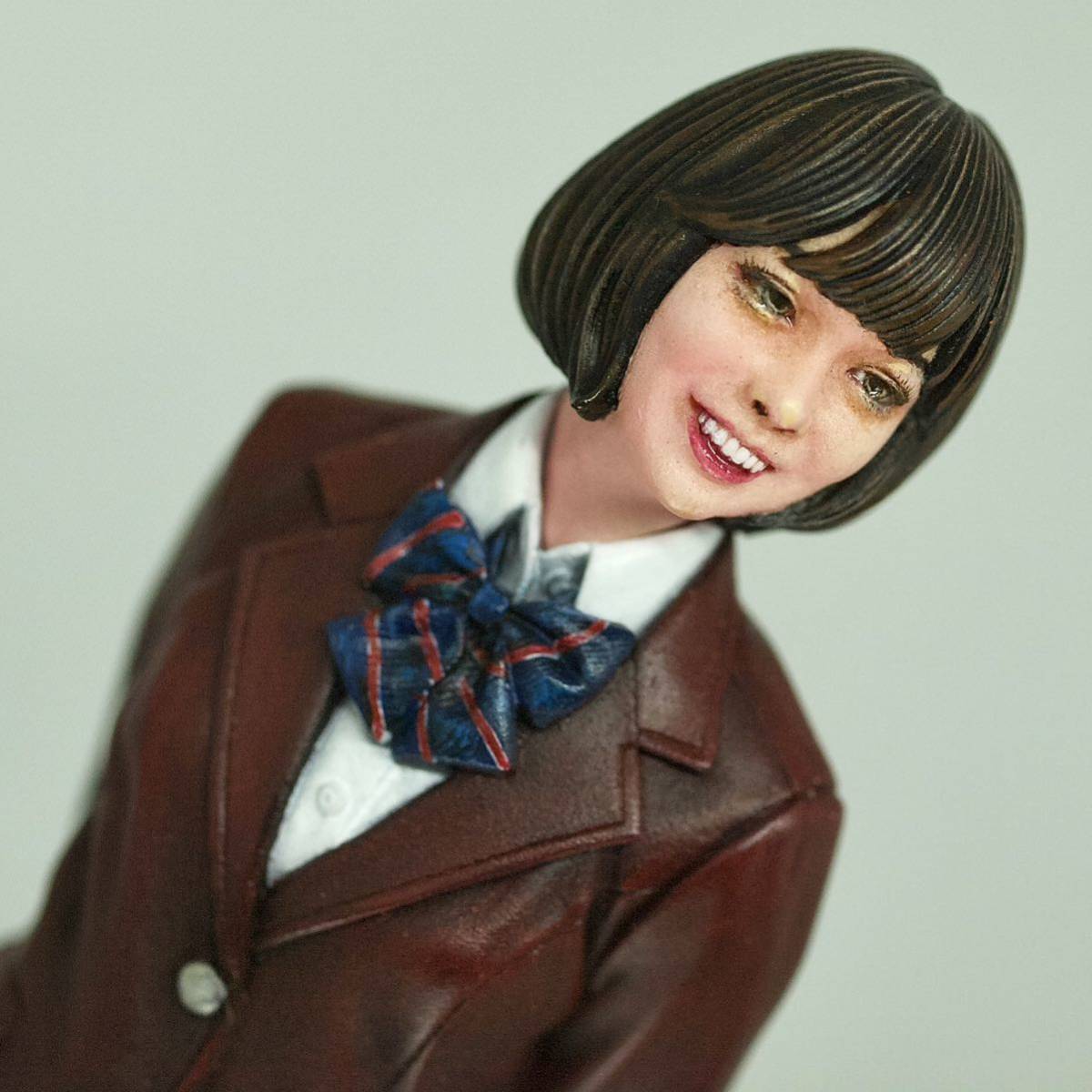 塗装済完成品 1/12ハセガワJKメイト”ブレザー“ 原型:まっつく(MK2.) 氏