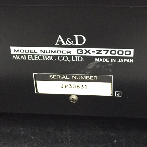 A&D GX-Z7000 カセットデッキ AKAI アカイ ステレオ オーディオ機器