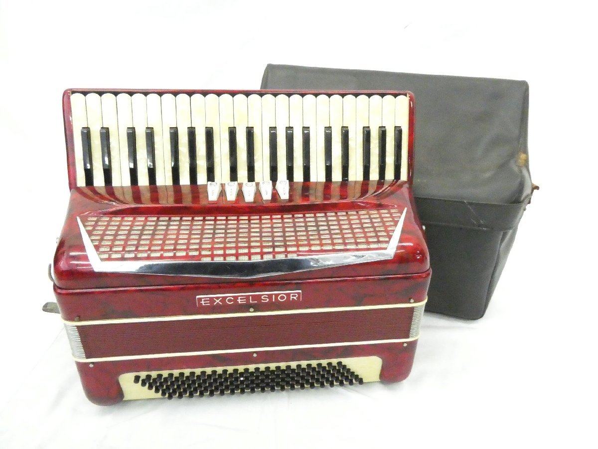 アコーディオン EXCELSIOR MODEL No.400 & ソフトケース 送料込 希少