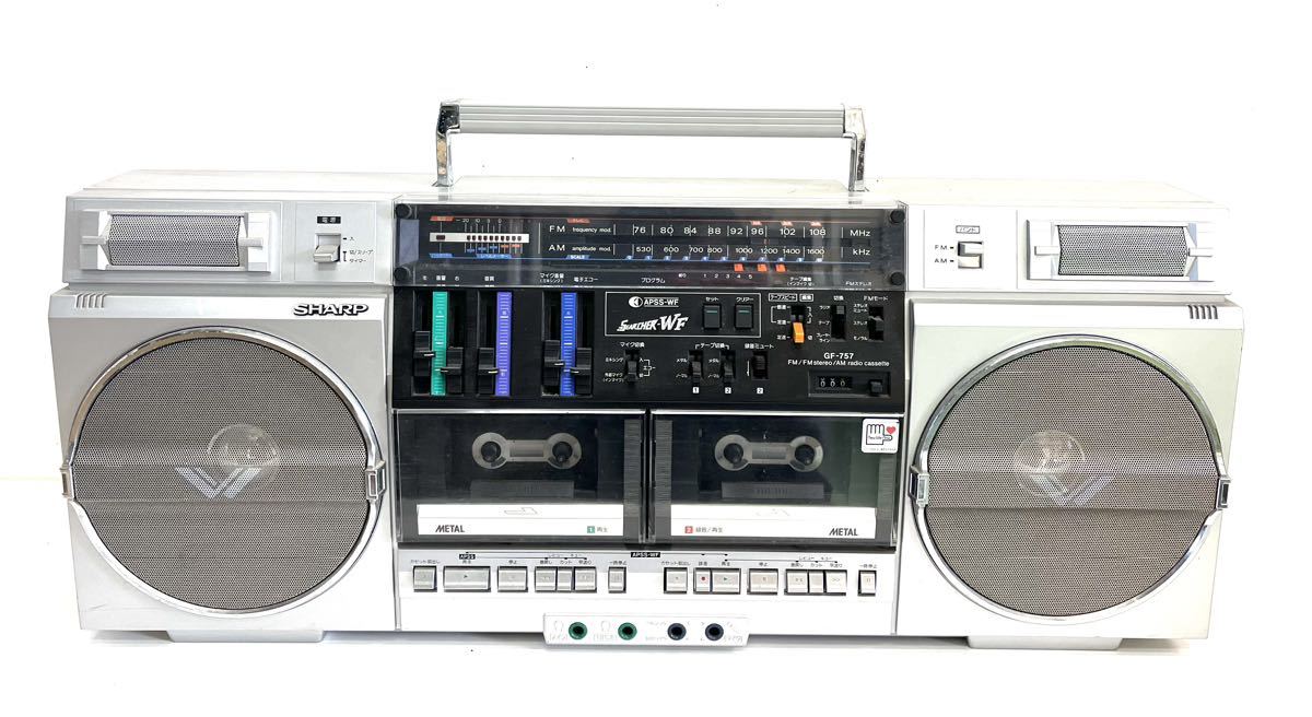 SHARP シャープ GF-757 ステレオテープレコーダー ラジオ付 カセット