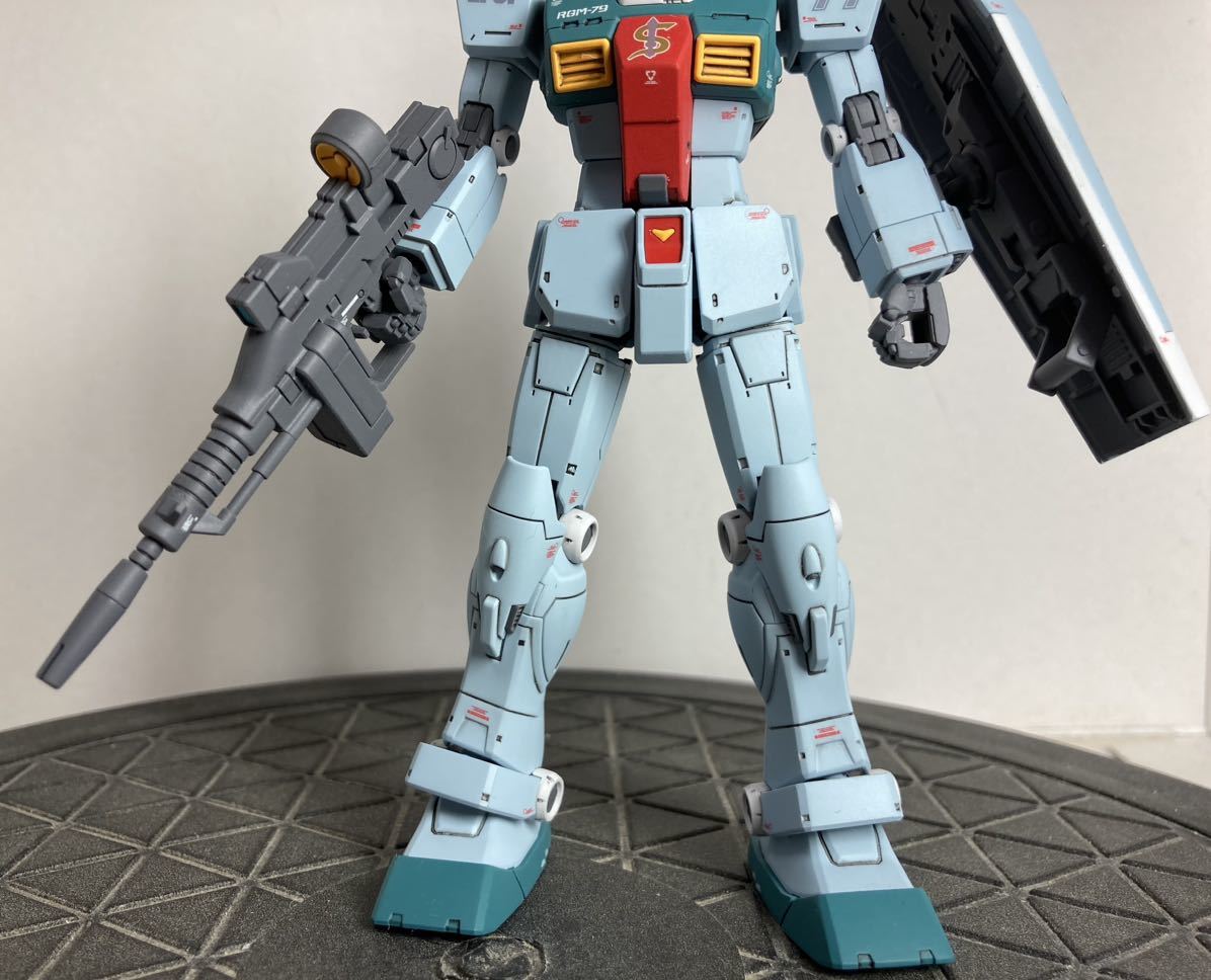 ガンプラHGジム塗装完成品 HGUCジムカスタム 完成品 ガンプラHGジム
